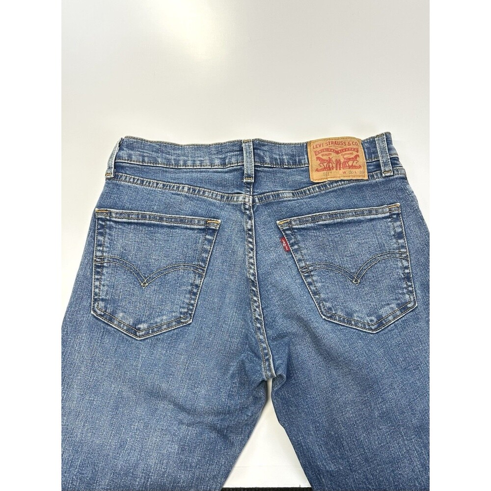 LEVIS Premium 511 Denim Blue Jeans 30x30 Pre-Owned - Picture 14 of 14